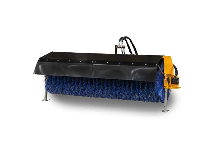 trackless vehicles power angle sweeper attachment studio image