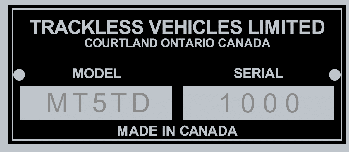 Trackless MT serial tag